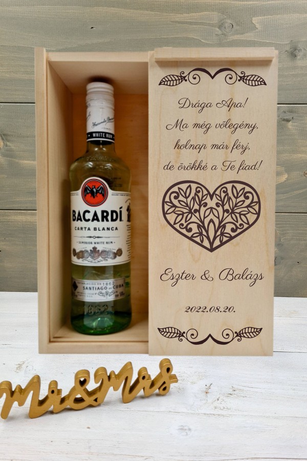 Bacardis doboz Örömapának 1