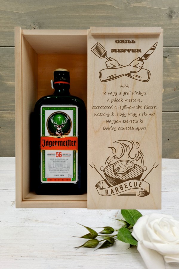 Jägeres doboz szülinapra 2
