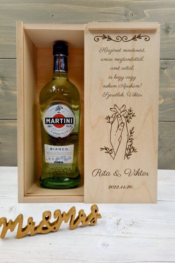 Martinis doboz Örömapának 2