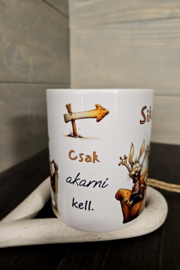 Motívációs nyuszis bögre