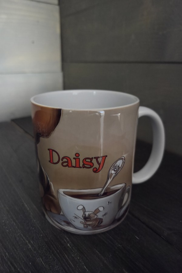 Francia bulldog mintás bögre