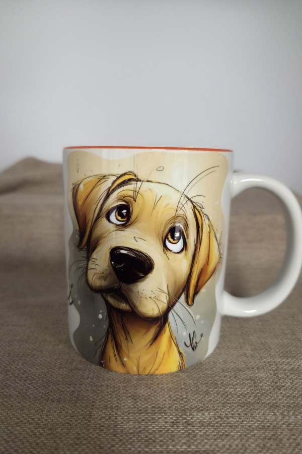 Labrador mintás bögre