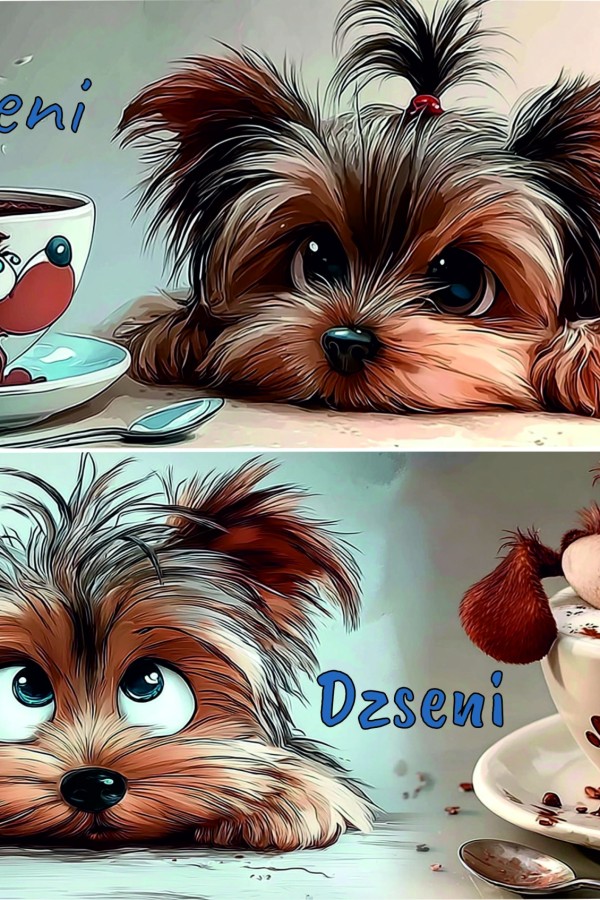 MySweetDog Yorki bögre és kiskanál szett díszdobozban