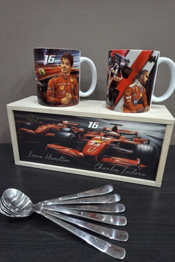 F1 Lewis Hamilton és Charles Leclerc ajándékcsomag rajongóknak