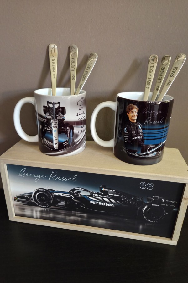 F1 George Russel ajándékcsomag rajongóknak 