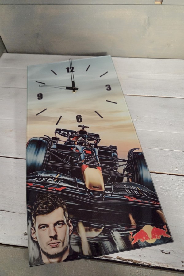 F1 Max Verstappen üveg falióra 