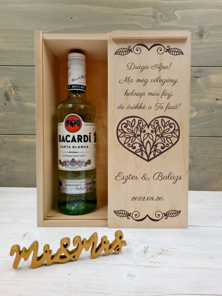 Bacardis doboz Örömapának 1