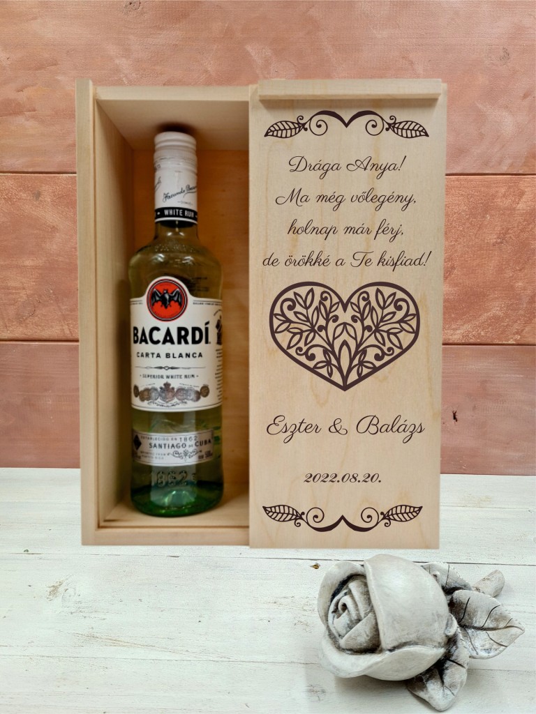 Bacardis doboz Örömanyának 1