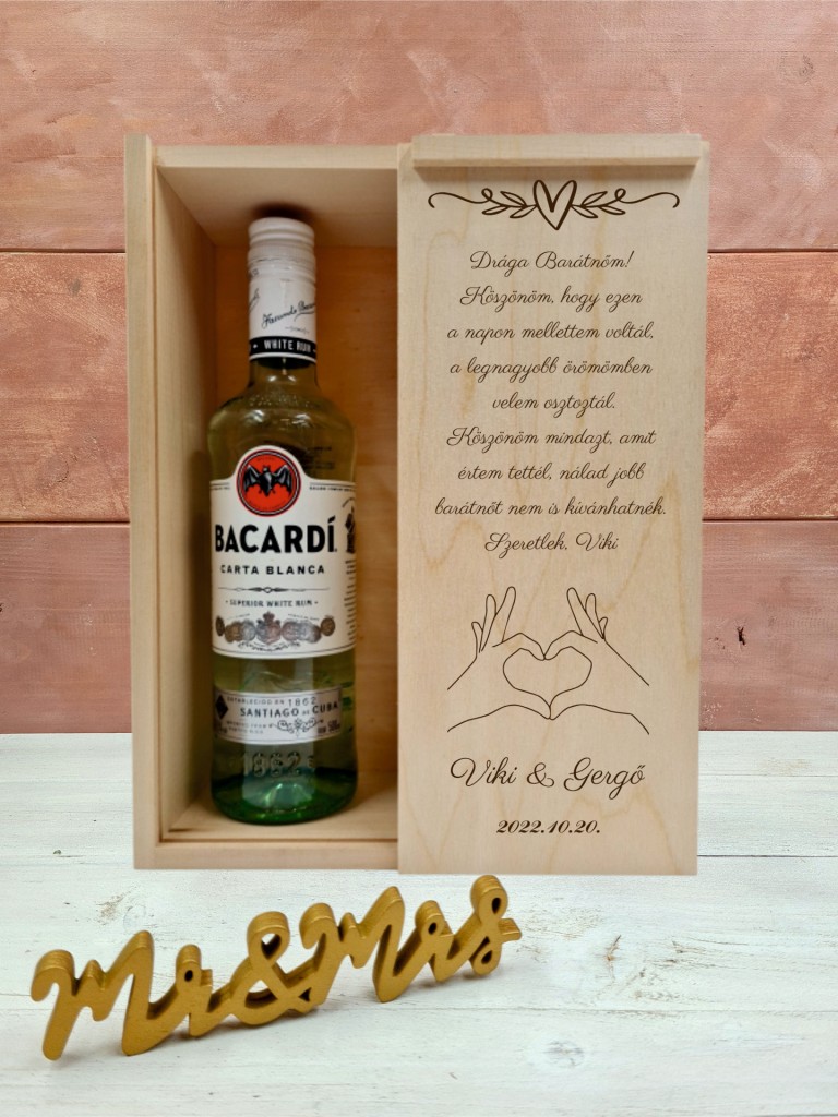 Bacardis doboz Barátnak 5