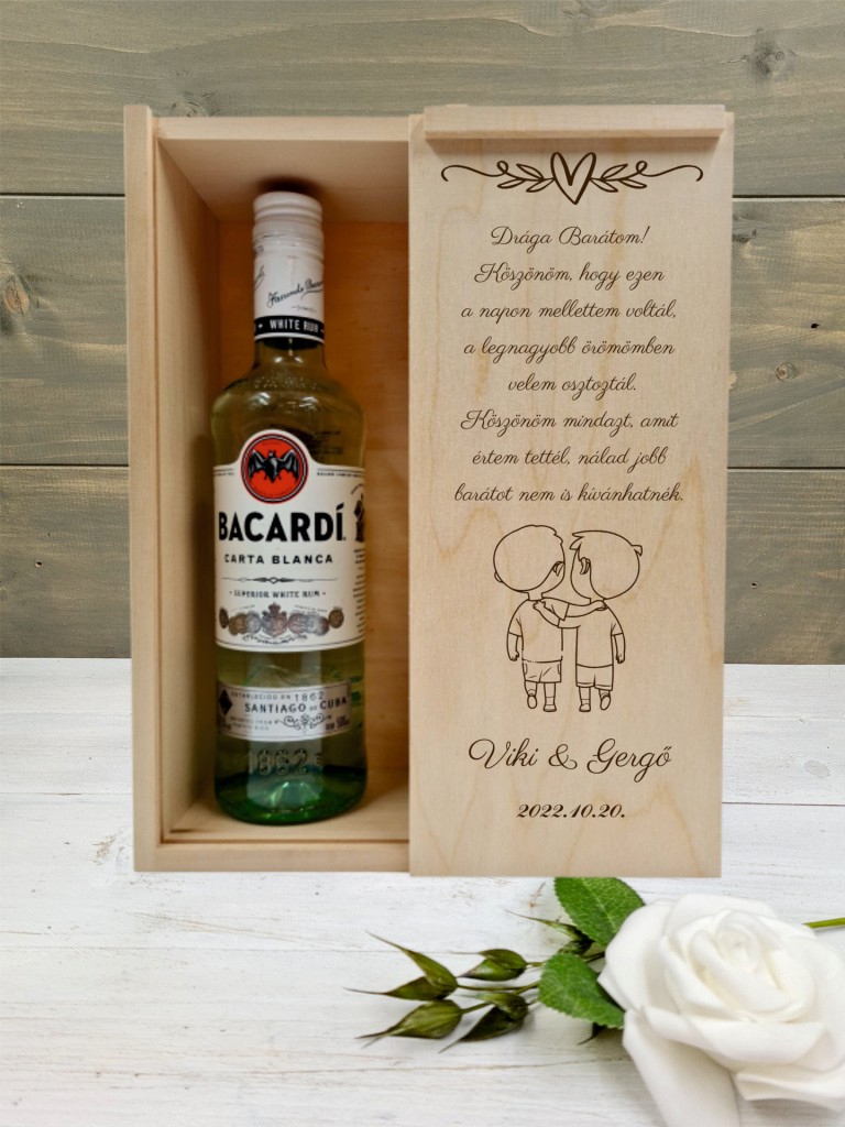 Bacardis doboz Barátnak 6