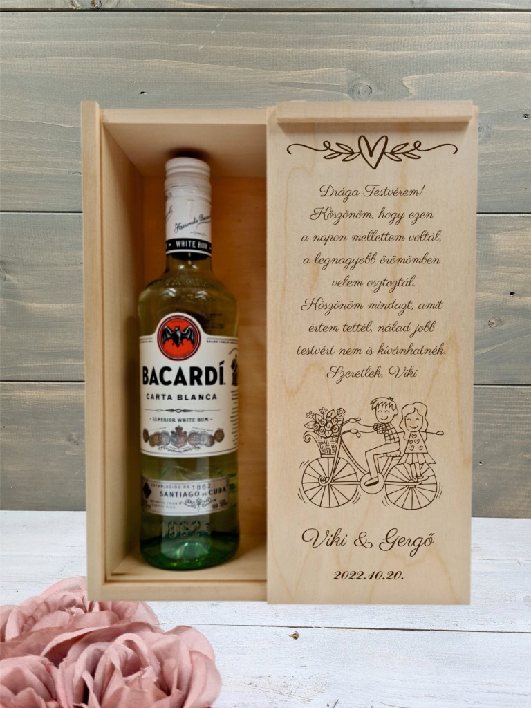 Bacardis doboz Testvérnek 5