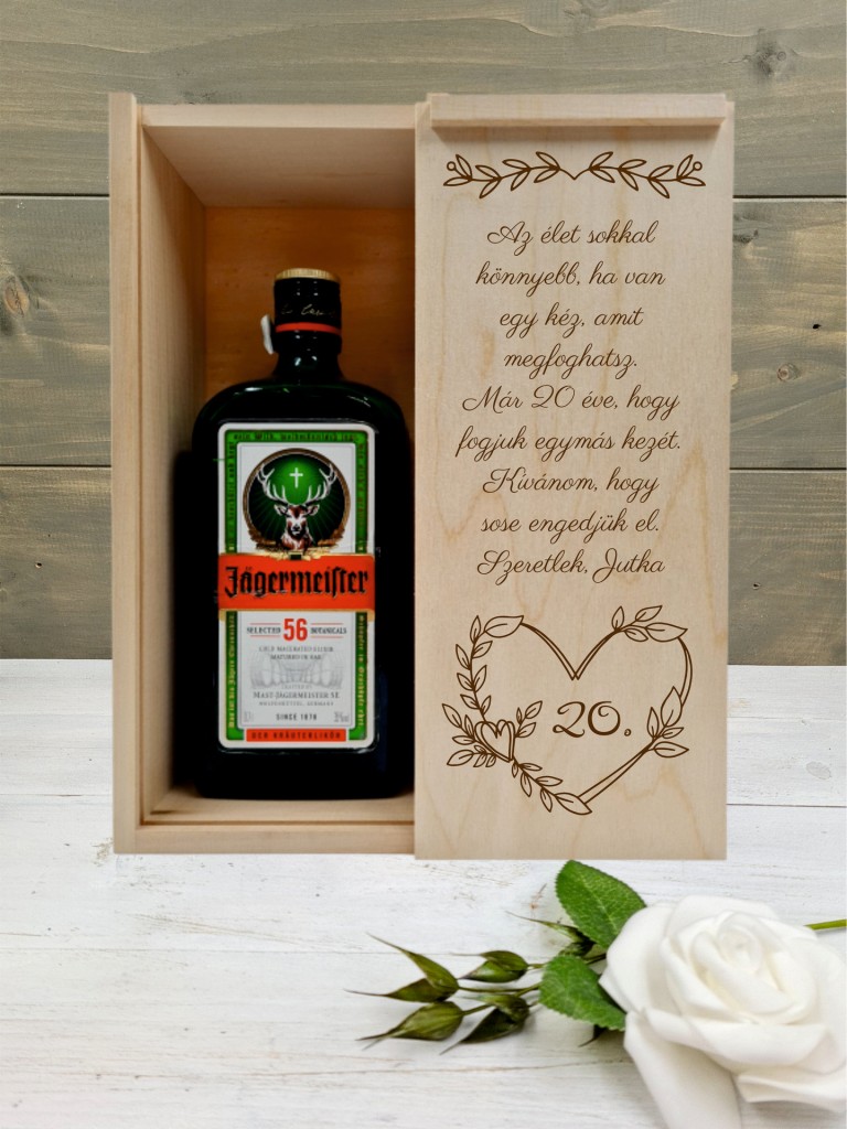 Jägeres doboz évfordulóra 2