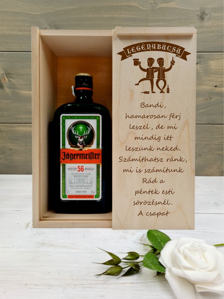 Jägeres doboz legénybúcsúra 2