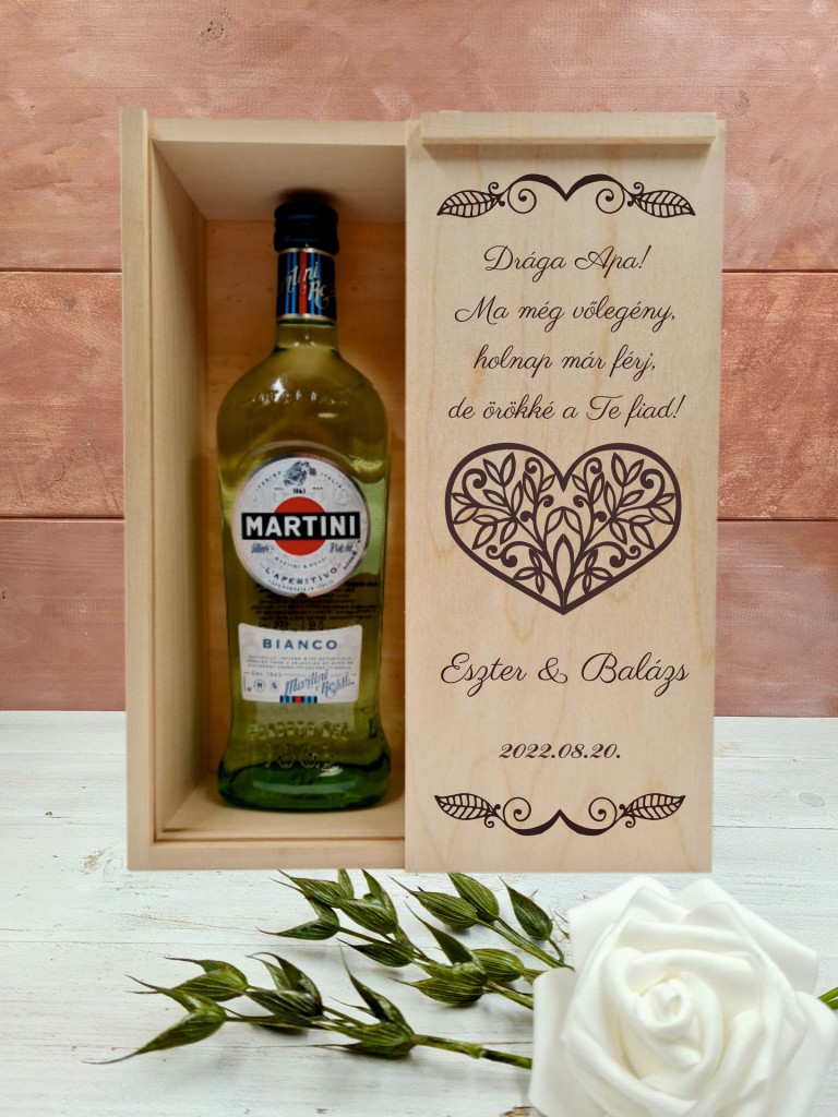 Martinis doboz Örömapának 1