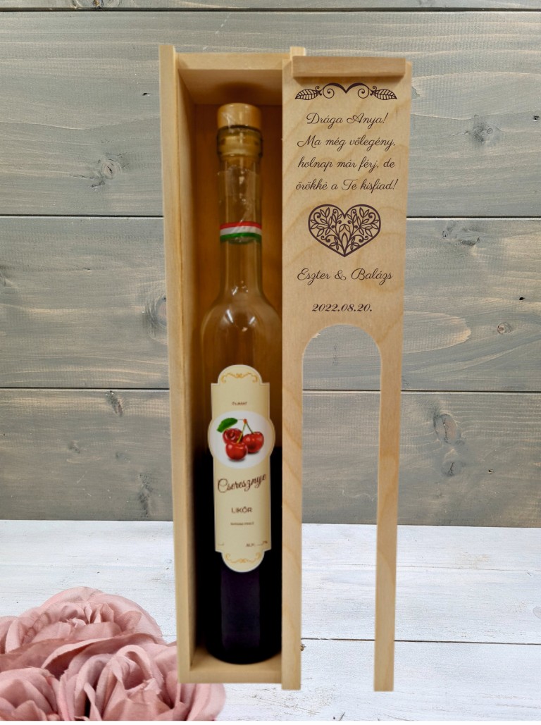 Pálinkás doboz Örömanyának 1