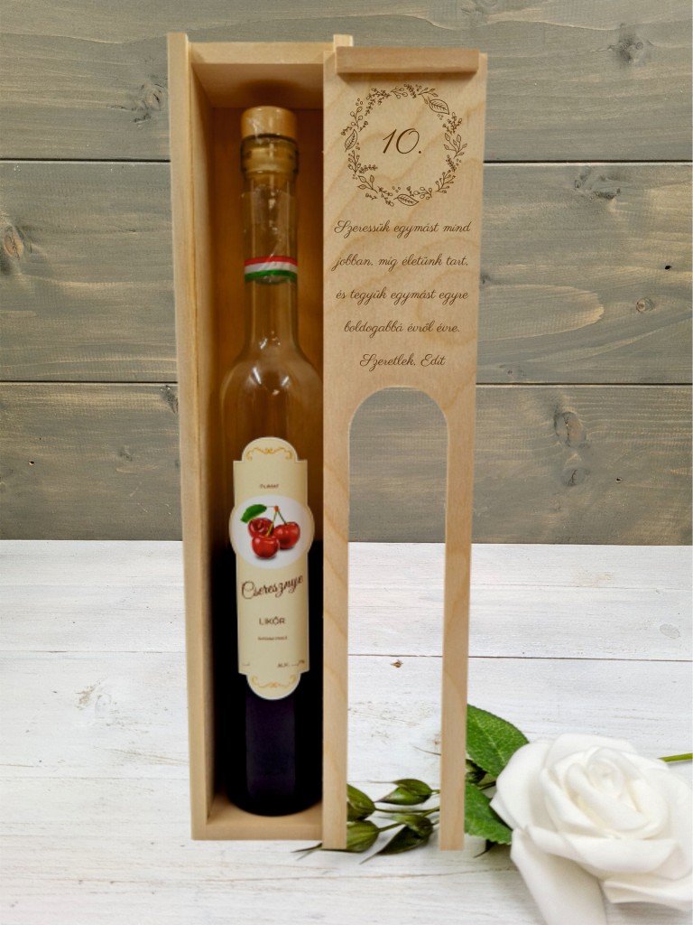 Pálinkás doboz évfordulóra 3