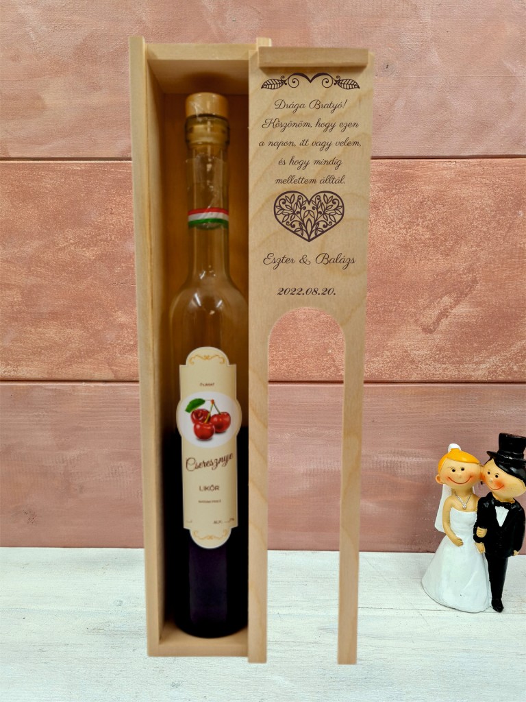 Pálinkás doboz Testvérnek 1