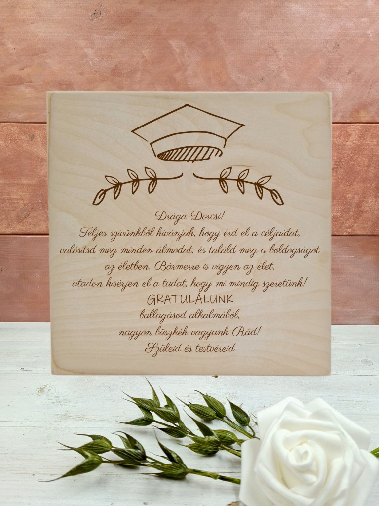 Ajándék doboz ballagásra, diplomaosztóra