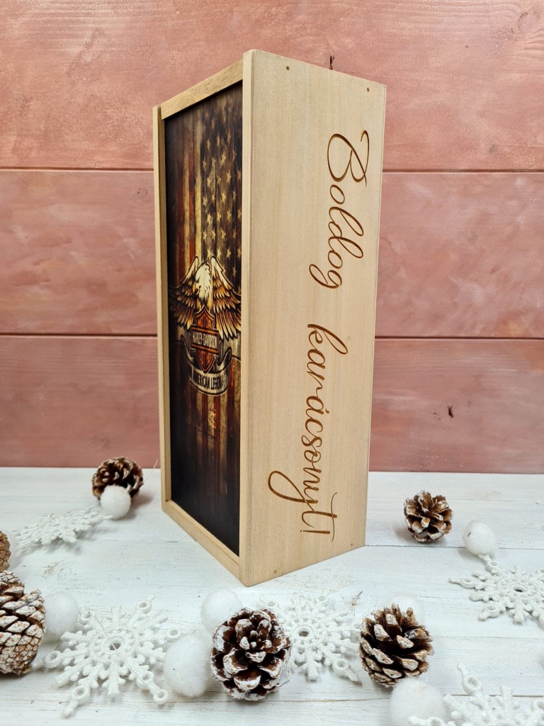 Harley Davidson italos ajándék díszdoboz szülinapra