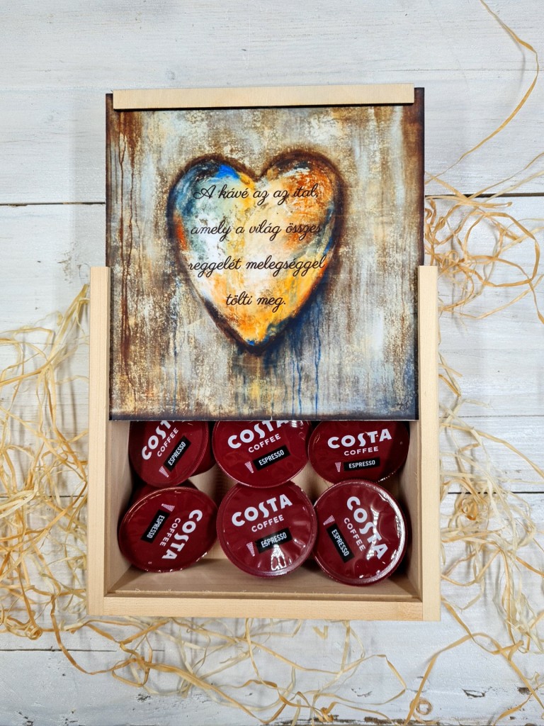 Kávé imádóknak ajándékdoboz szülinapra