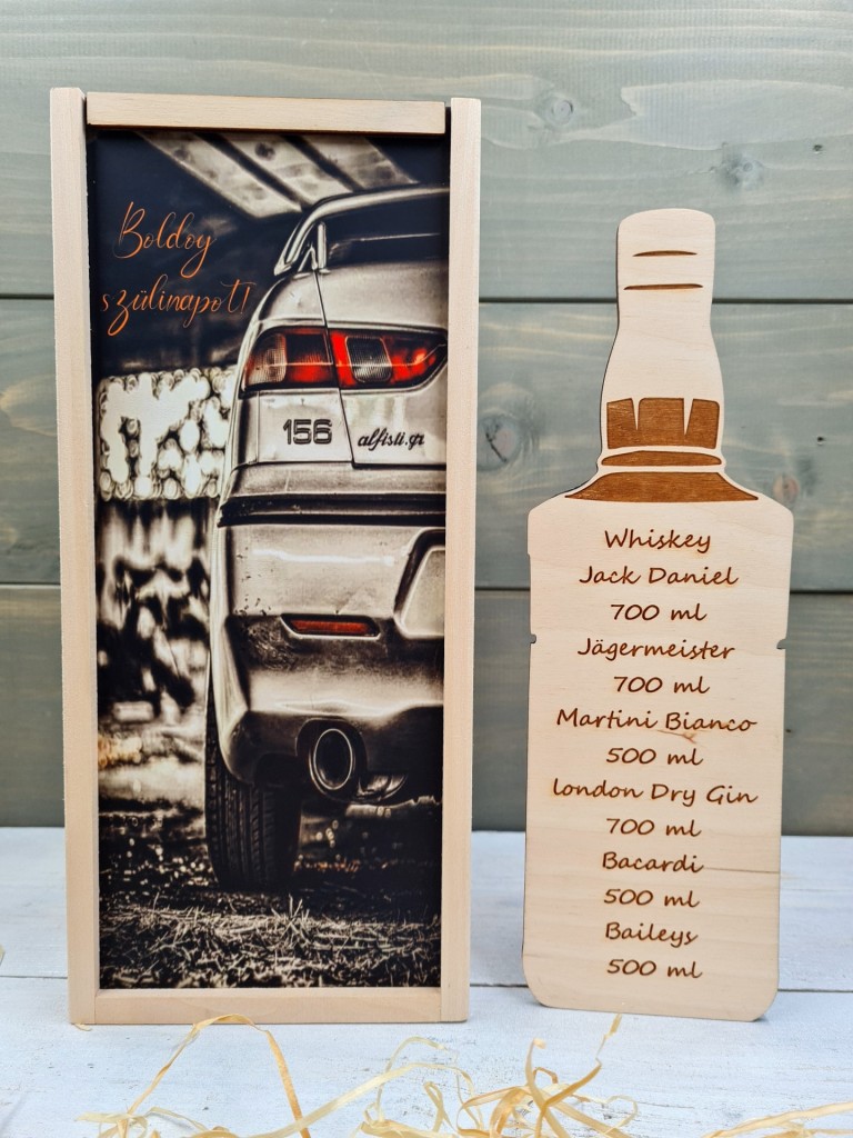 Alfa Romeo 156 italos ajándék díszdoboz szülinapra