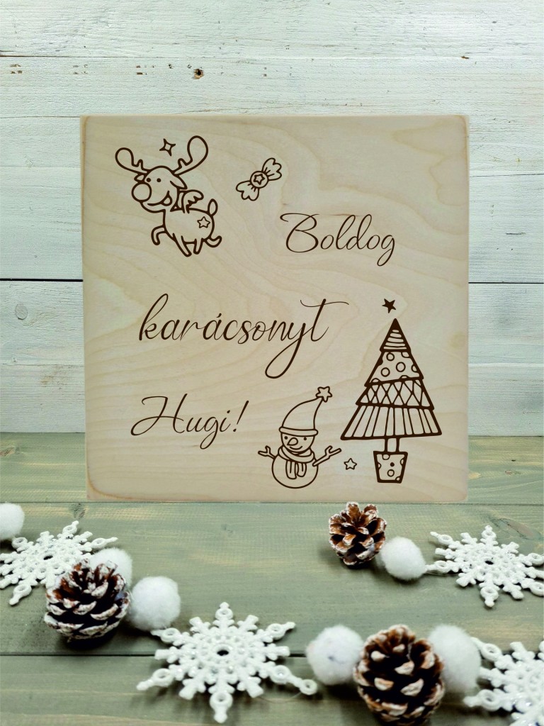 Karácsonyi szarvas ajándék díszdoboz karácsonyra