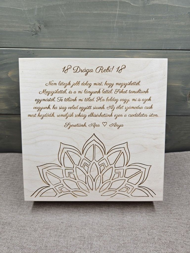 Mandala egyedi szülinapi ajándék díszdoboz