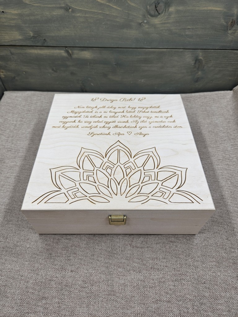 Mandala egyedi szülinapi ajándék díszdoboz