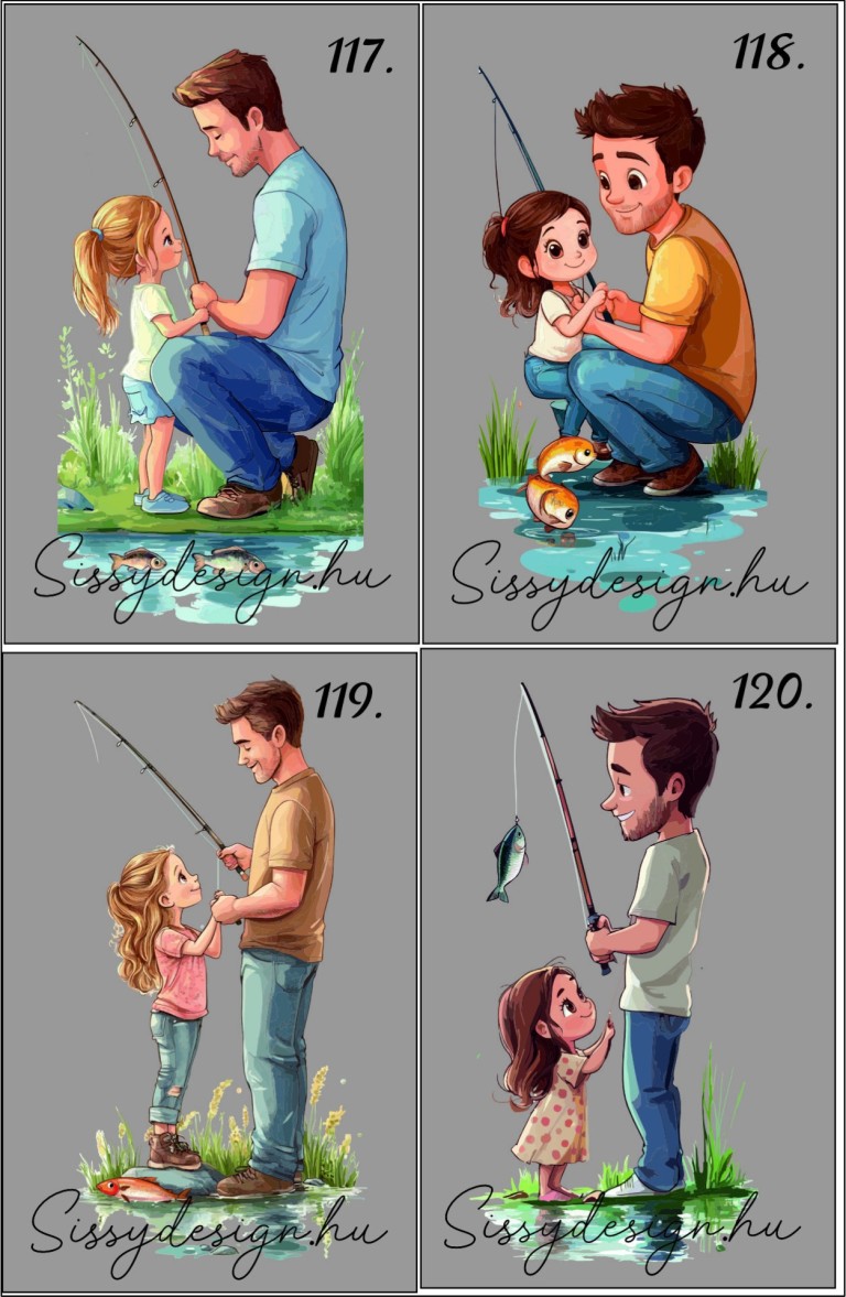 Közös horgászat Örömapa köszöntő italos doboz esküvőre