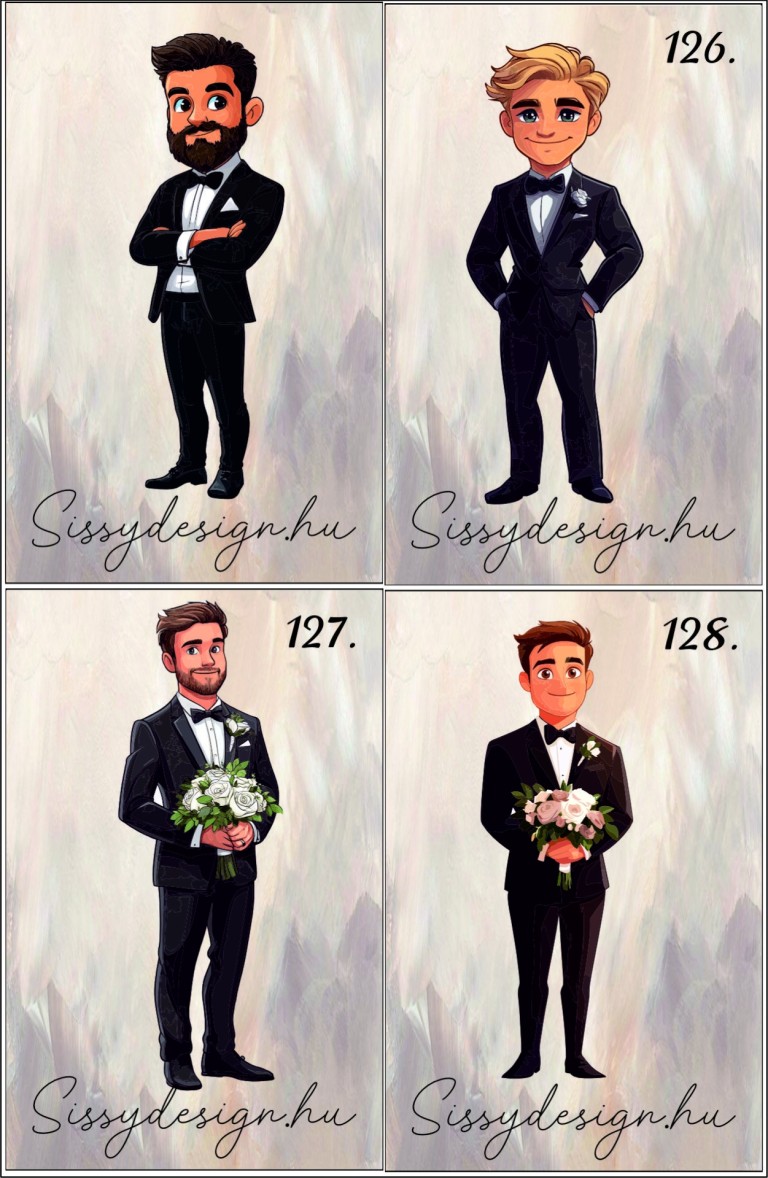 Vőlegény színes Szülőköszöntő boros doboz esküvőre