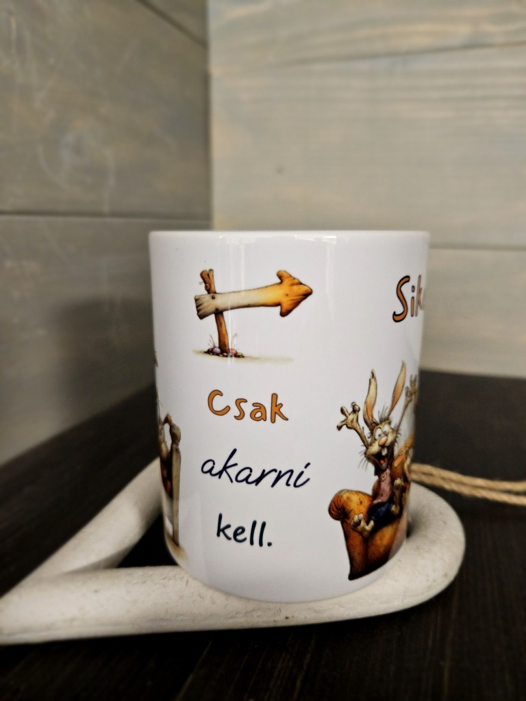 Motívációs nyuszis bögre