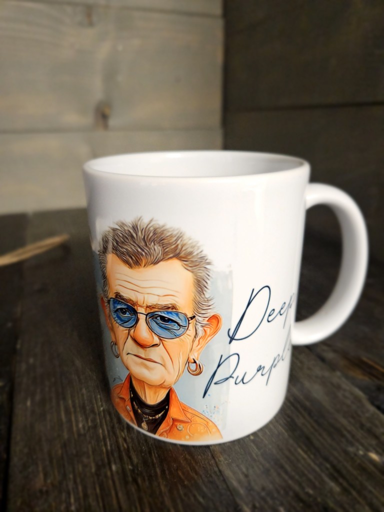 Deep Purple mintás bögre