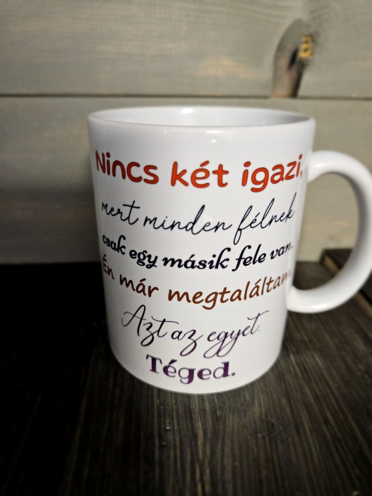 Madárkák vicces esküvői bögre