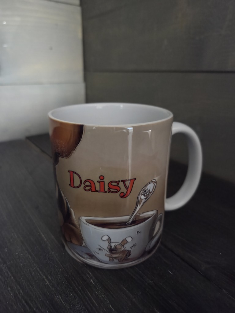 Francia bulldog mintás bögre