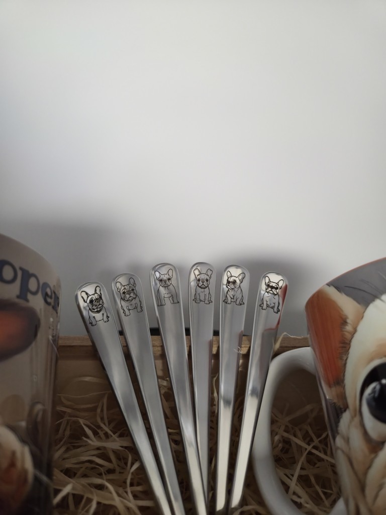 MySweetDog Bulldog bögre és kiskanál szett díszdobozban