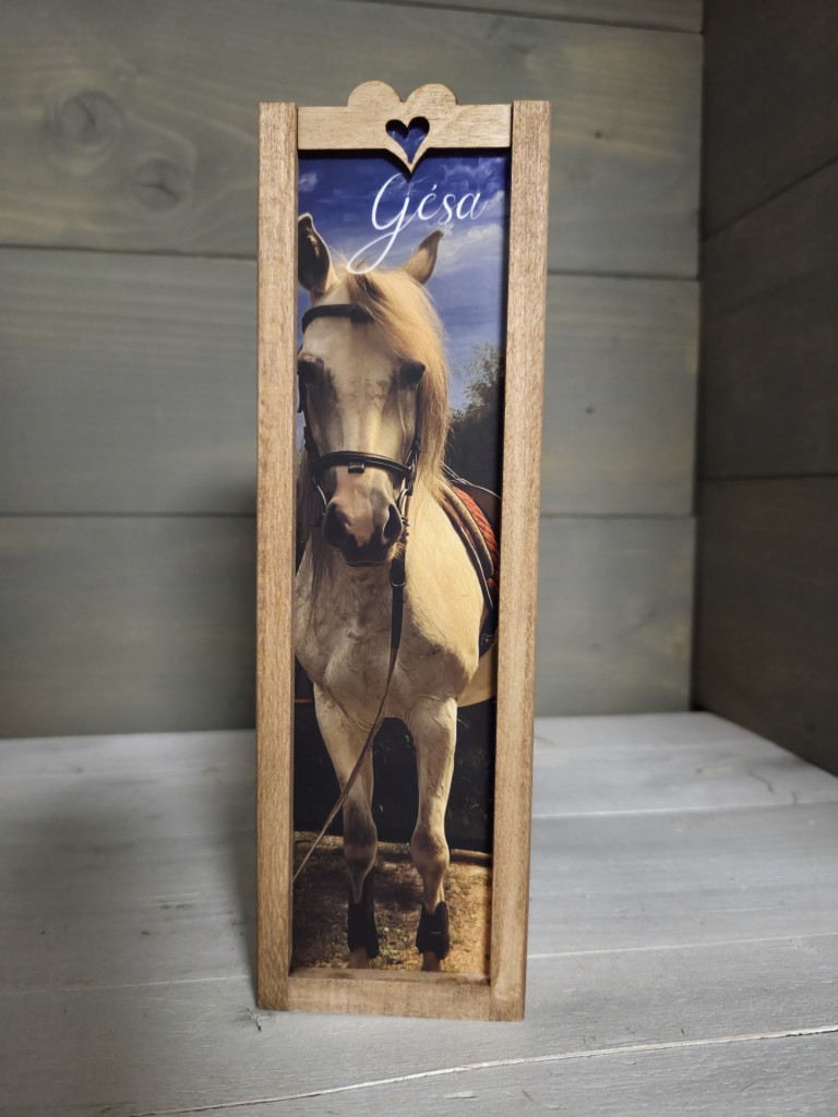 Lovas gravírozott kanálkészlet díszdobozban