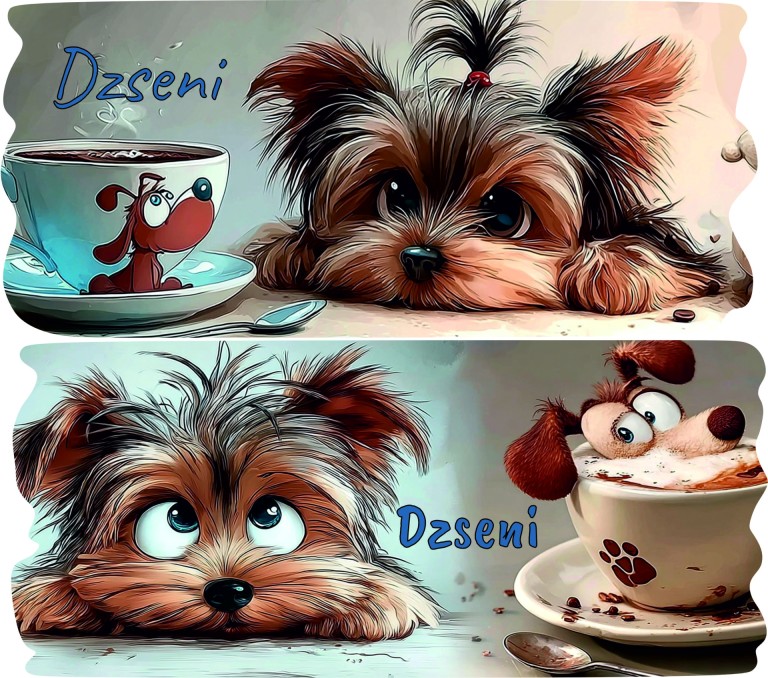 MySweetDog Yorki bögre és kiskanál szett díszdobozban