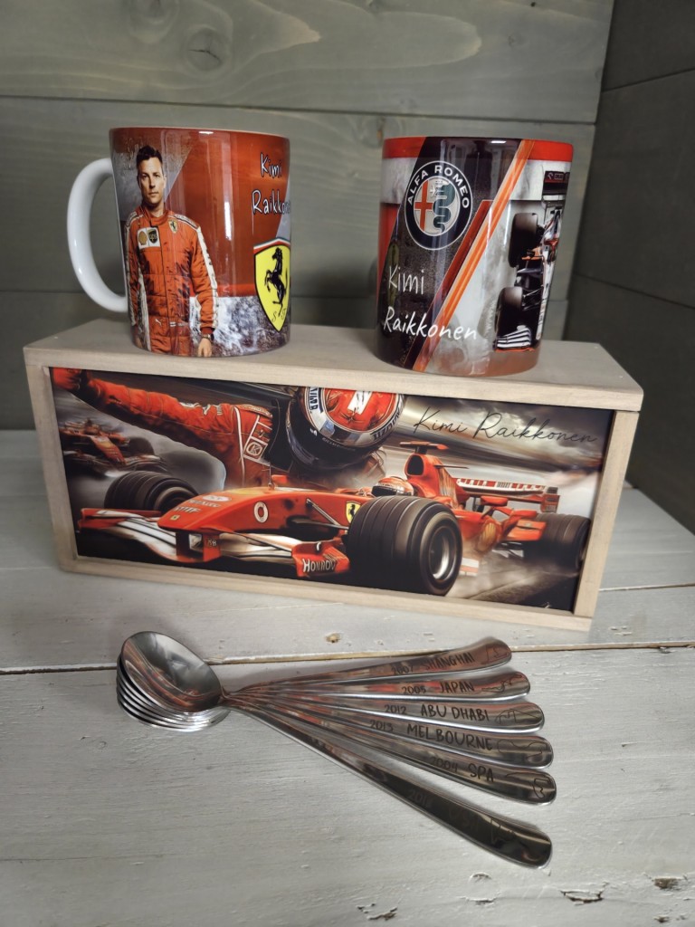 F1 Kimi Raikkonen ajándékcsomag rajongóknak