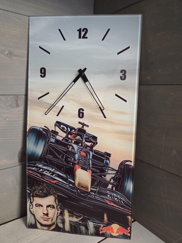 F1 Max Verstappen üveg falióra 