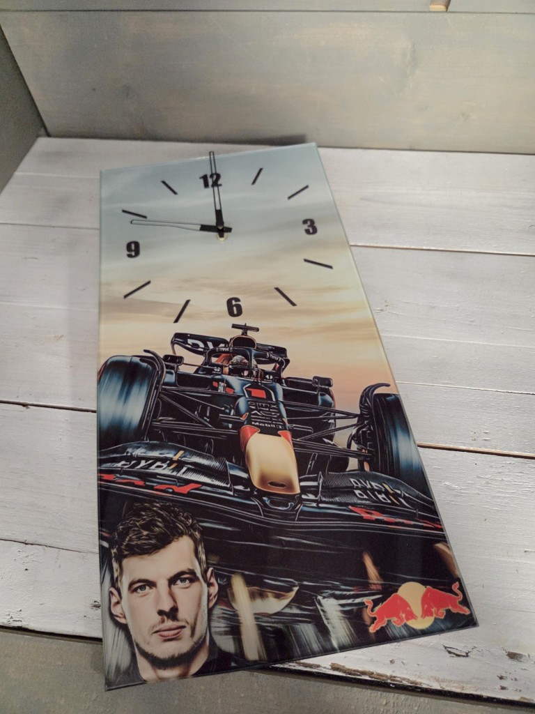 F1 Max Verstappen üveg falióra 