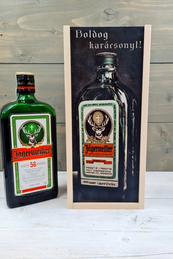 Jägermeister italos ajándék díszdoboz 