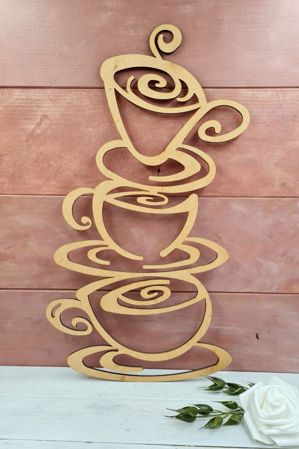 Kávéscsészék design falikép