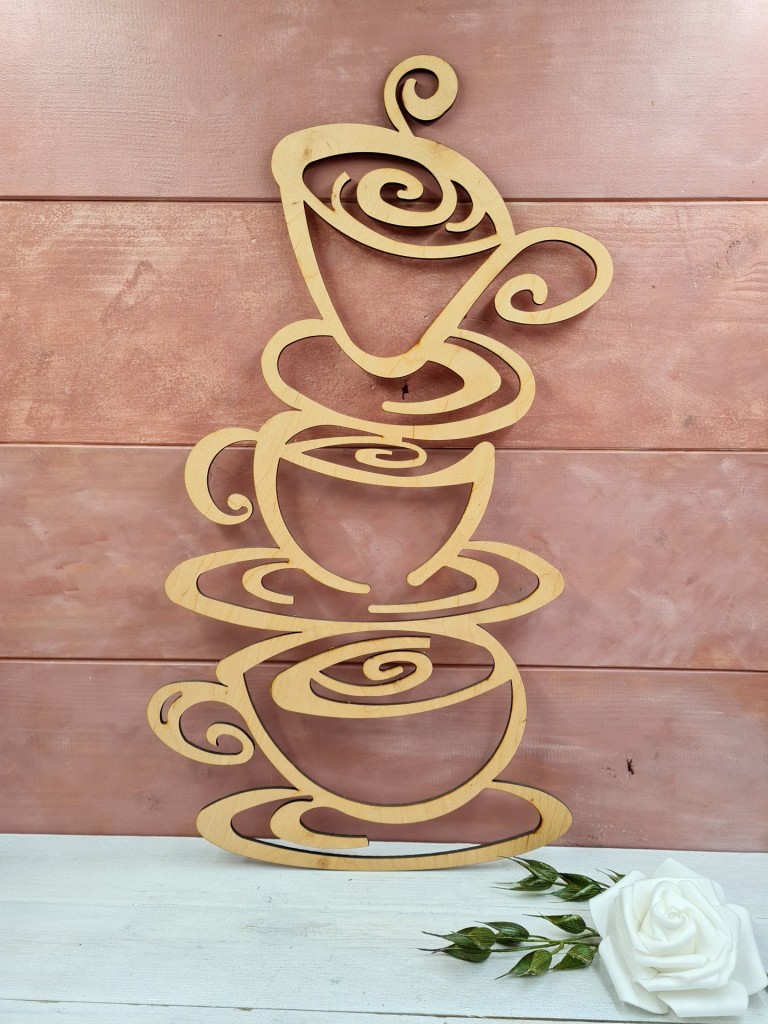 Kávéscsészék design falikép