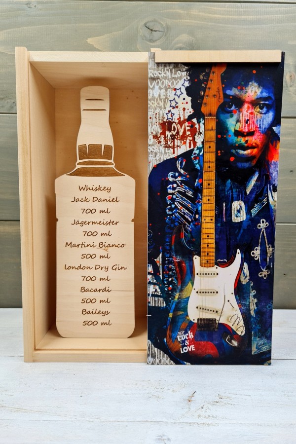 Jimi Hendrix italos ajándékdoboz szülinapra