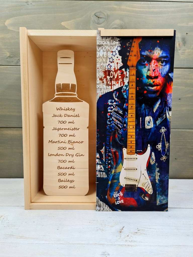 Jimi Hendrix italos ajándékdoboz szülinapra